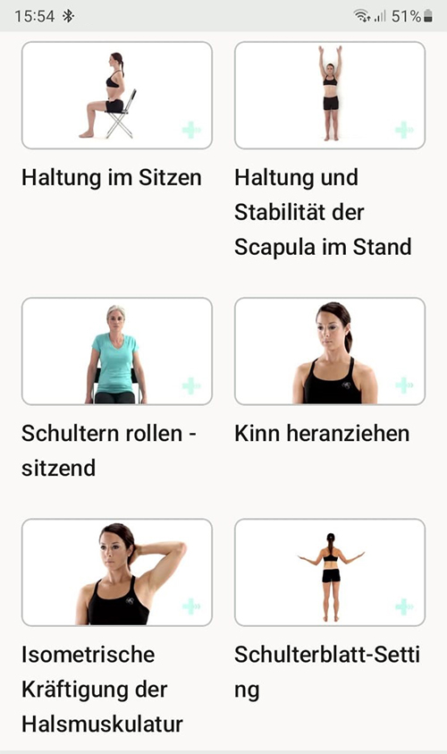 Online Übungsprogramm KANS (Beschwerden an Arm, Nacken und/oder Schulter)