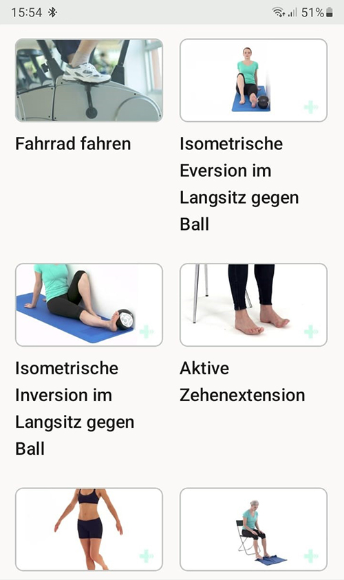 Online Übungsprogramm Posteriores Knöchelimpingement