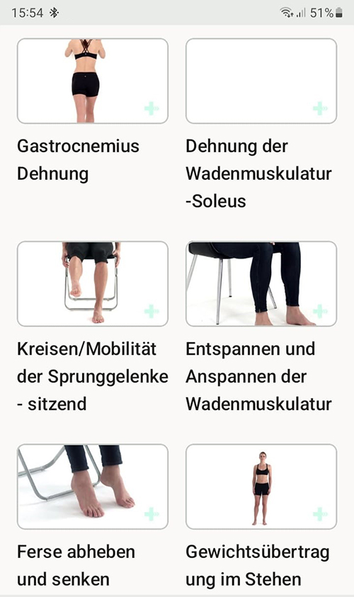 Online Übungsprogramm Muskelriss der Wade
