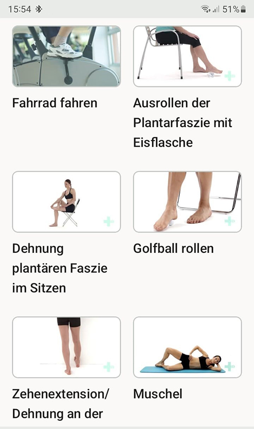 Online Übungsprogramm Plantarfasziitis