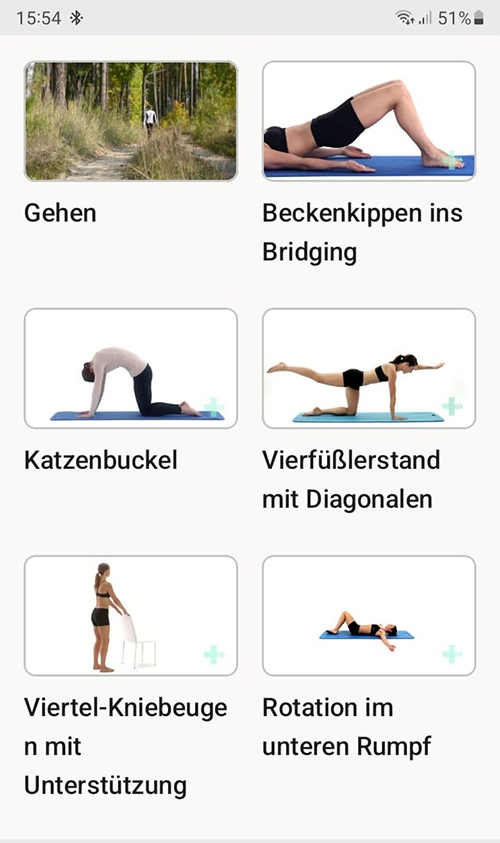 Online Übungsprogramm Instabilität der unteren Wirbelsäule
